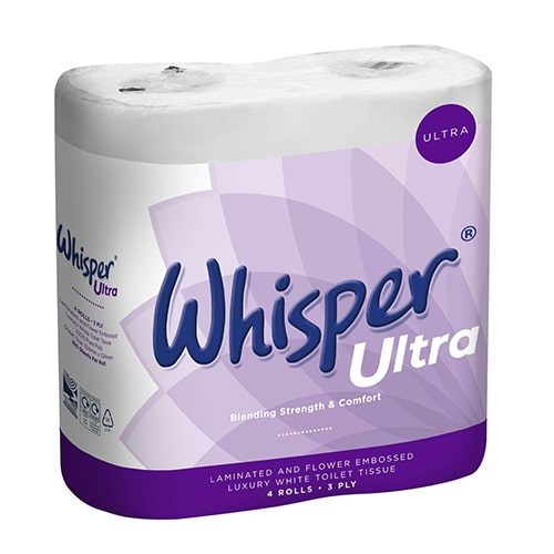 Whisper 3 Ply Luxury Toilet Rolls CODE: 16967