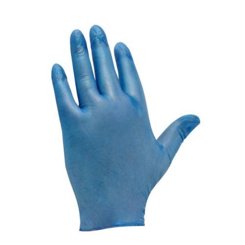 Blue Vinyl Gloves Powdered CODE: DIS6