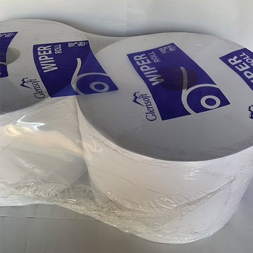 2 Ply White Industrial Wiper Roll CODE: WR2